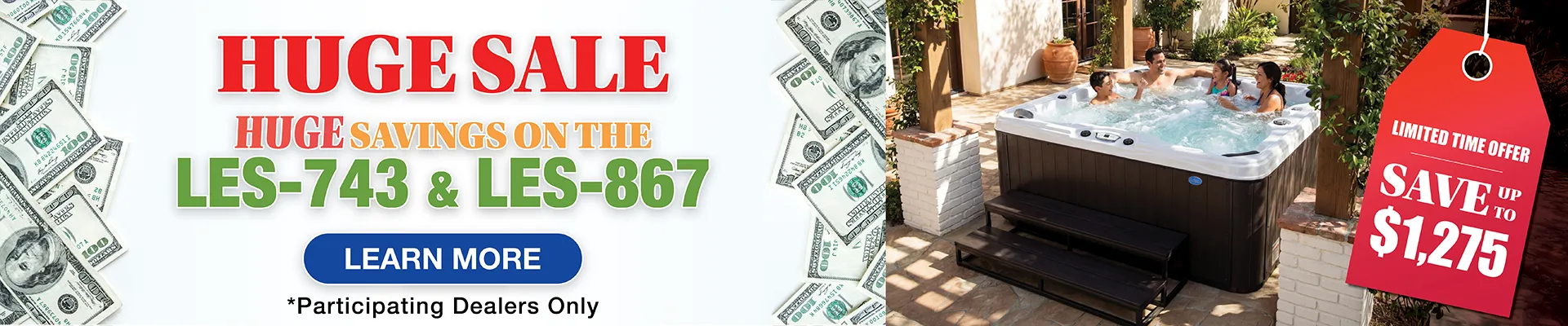 Calspas hot tub being used in a family setting - Silverdale
